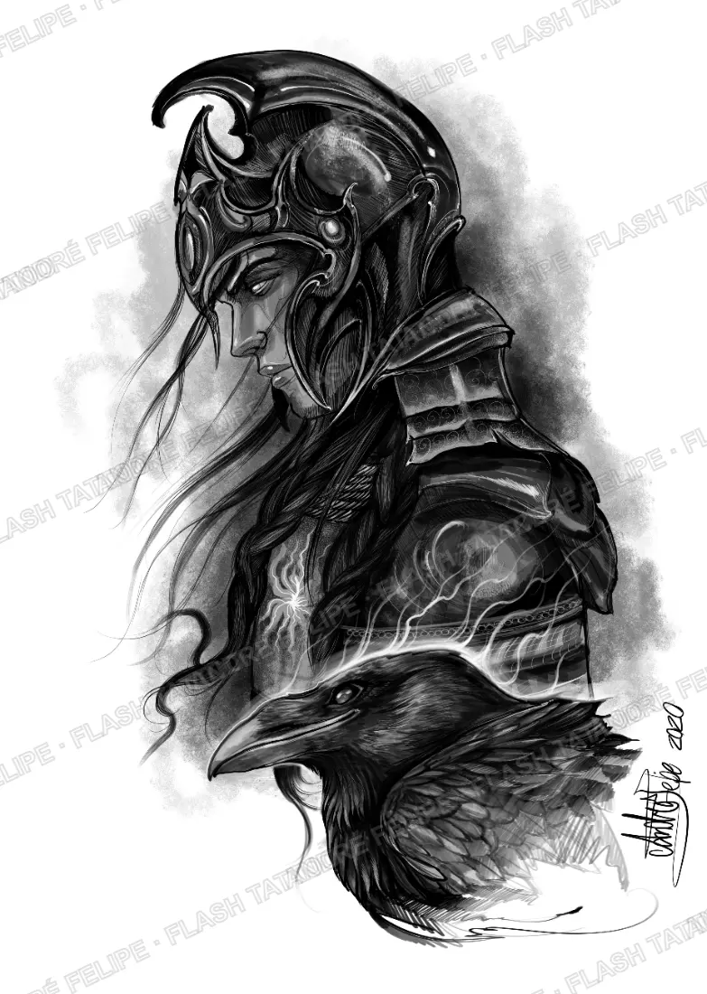 Desenho Warrior Viking
