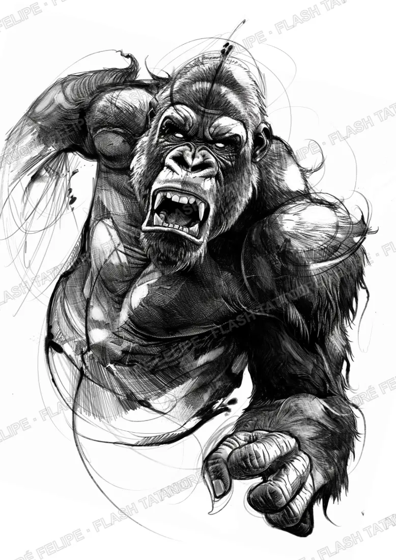 Desenho King Kong