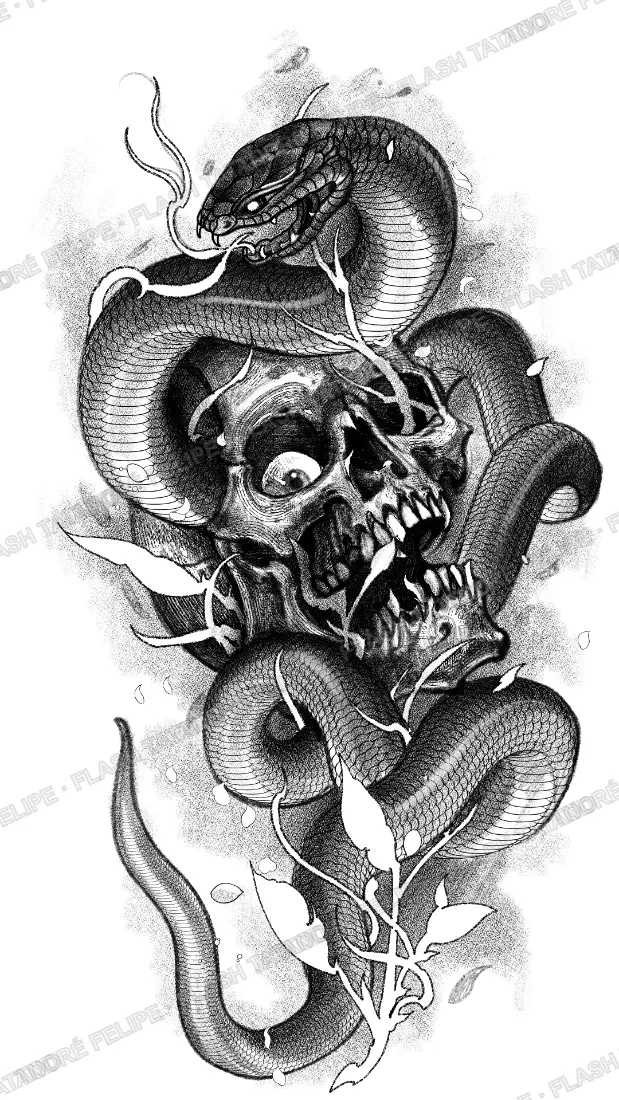 Desenho skullsnakke