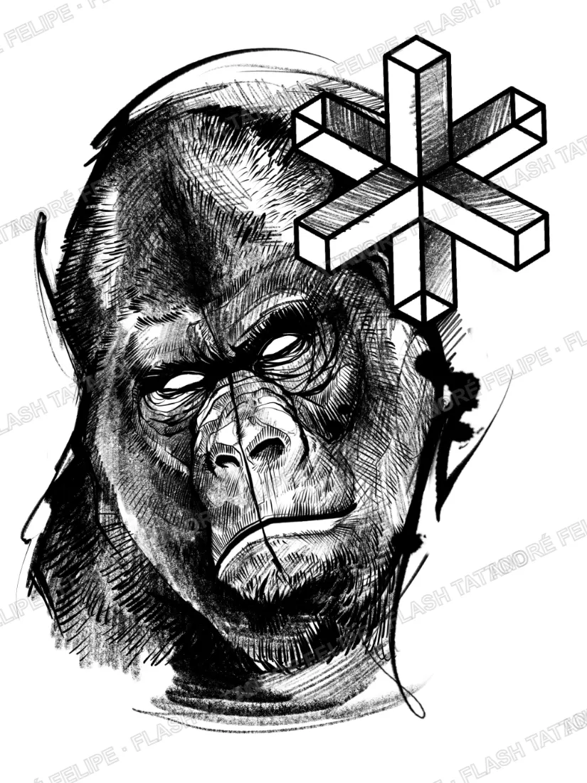 Desenho Gorila