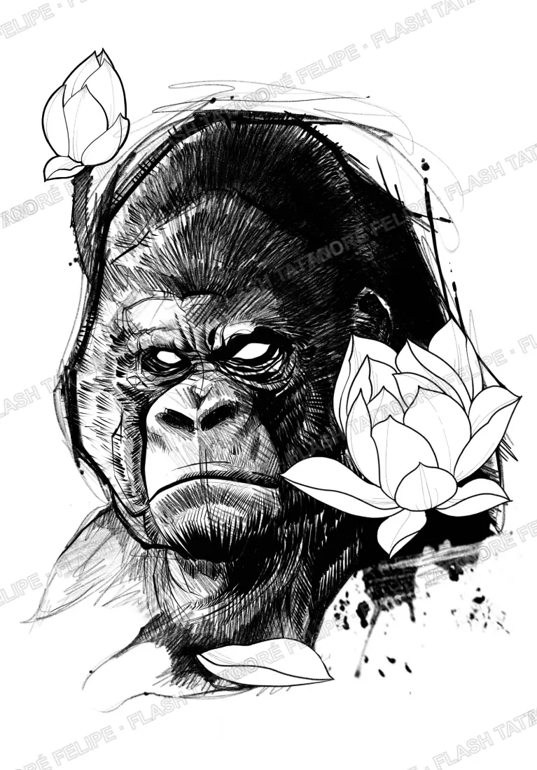 Desenho Gorila 3