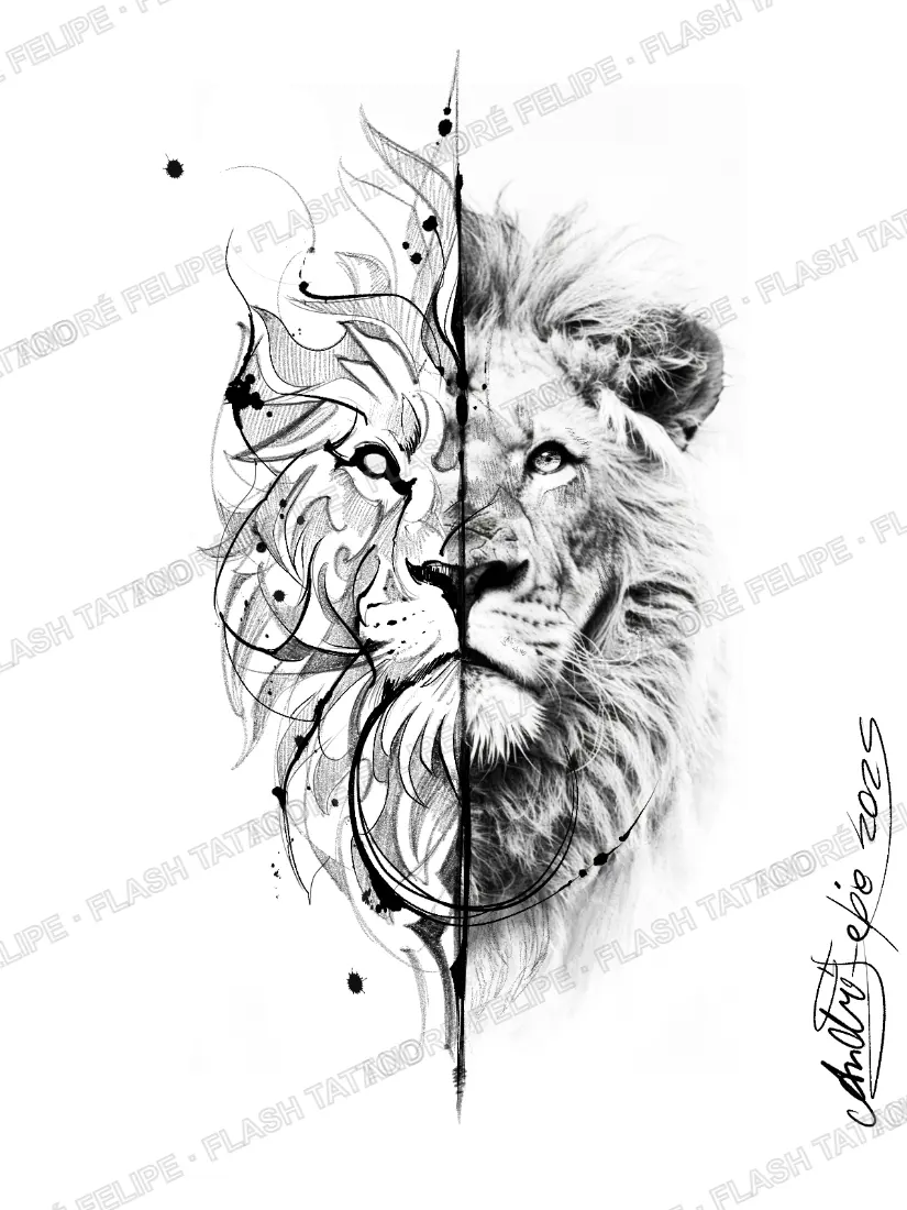 Desenho Lion Ornament