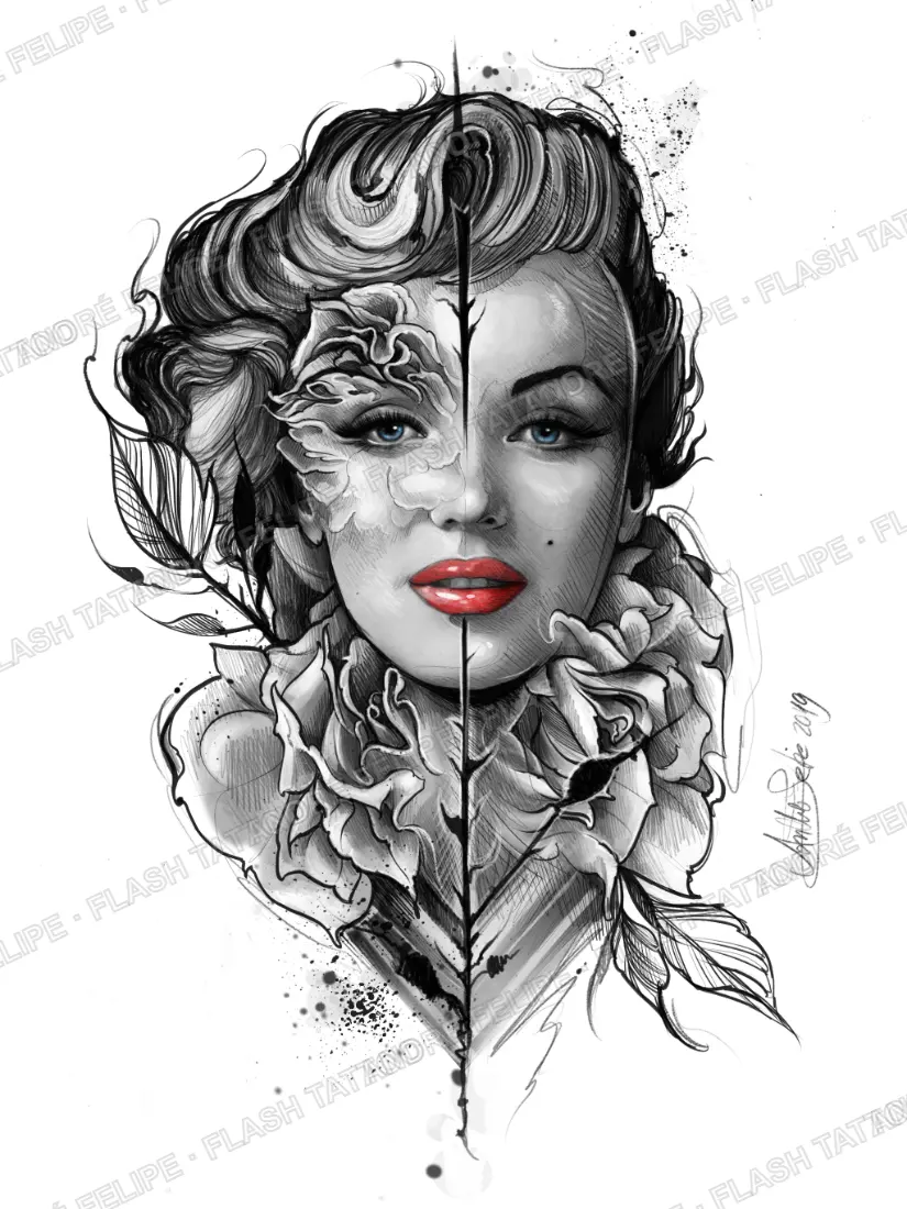 Desenho Marilyn Monroe