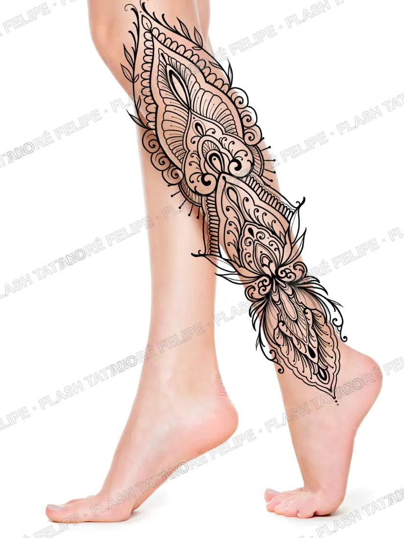 Desenho Ornamento perna